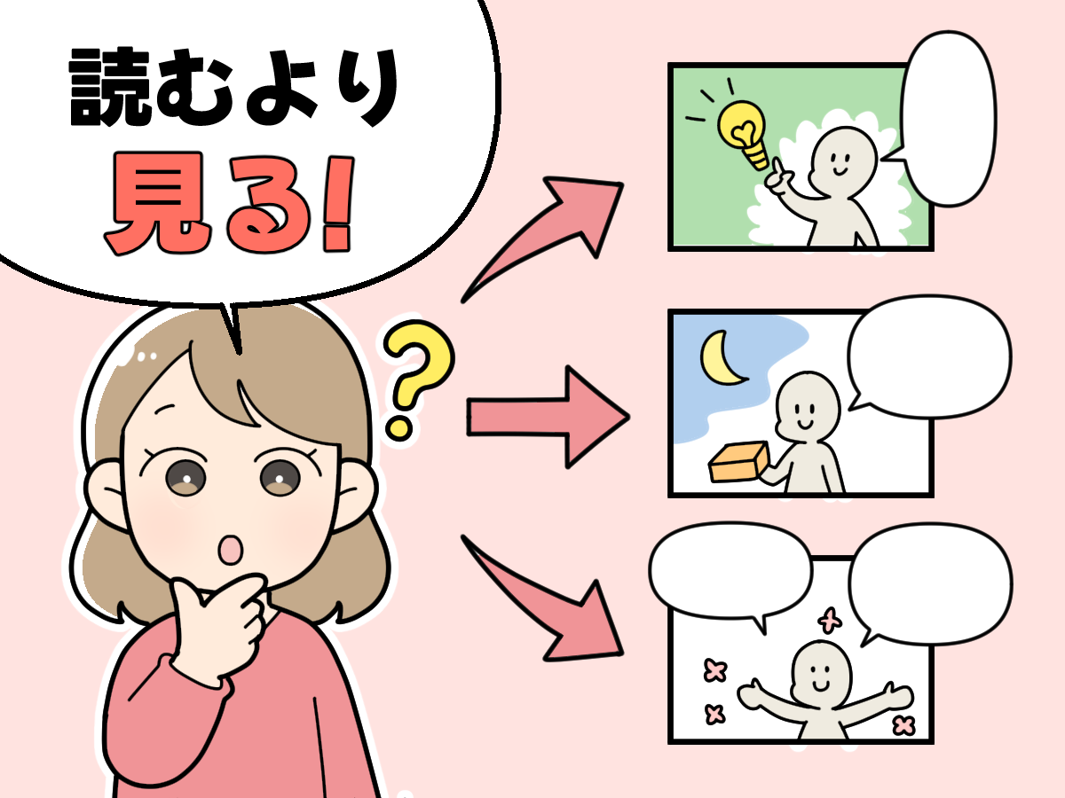 読むより見る
