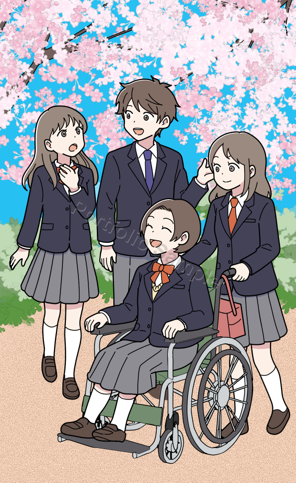 海外向け教材イラスト制作 サンプル2
