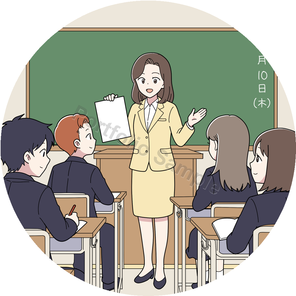 海外向け教材イラスト制作